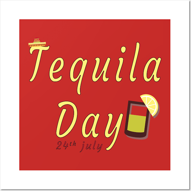 Tequila Day 24 July Wall Art by Mako Design 